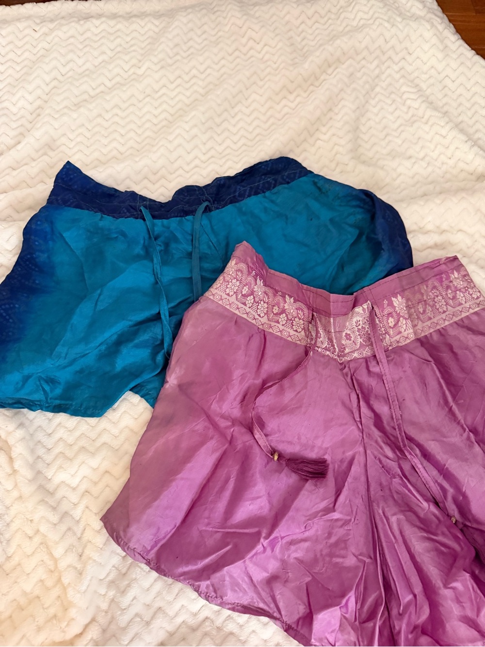 Women’s Lightweight Satin Skort - Blue & Purple